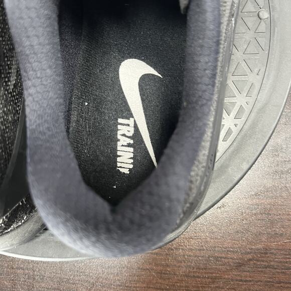 Nike Metcon 3 Mens Size 13 Triple Black Crossfit Gym Training lace Up Shoes - Picture 6 of 10